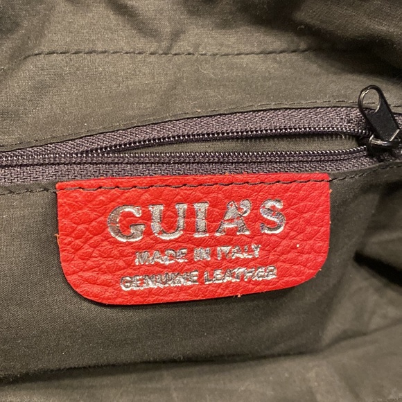 Leather Red Purse Made in Italy GUIA’S - Picture 7 of 9